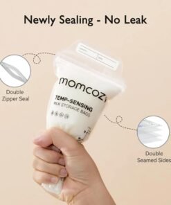 Momcozy Breastmilk Storage Bags, Temperature sensing  180ml.