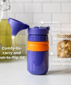 Alternative view of Tommee Tippee Superstar Flip Top Sportee. 533ml. 18m+. Turquoise/Purple
