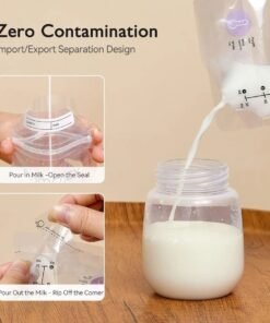 Alternative view of Momcozy Breastmilk Storage Bags, Temperature sensing  180ml.