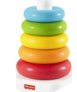 Fisher price Rock-a-stack rings made from plant based materials.