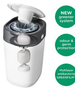 Alternative view of Tommee Tippee Twist and Click Advanced Nappy Disposal Sangenic Tec Bin. White
