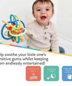 Alternative view of Nuby Lots A Loops Teething Ring and Built-in Rattle Toy