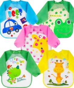 Long sleeved waterproof feeder bibs