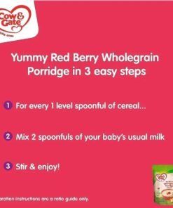 Alternative view of Cow and Gate Red Berry whole grain porridge 200g