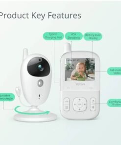 Alternative view of YOTON Baby Monitor with Camera and Audio, 2.7"