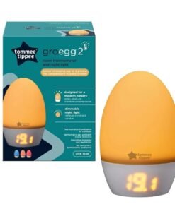 Tommee Tippee GroEgg2 Digital Colour Changing Room Thermometer and Night Light, USB Powered