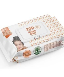 Premium Fragranced Nappy Disposable Bags with Tie Handles. 200Pack