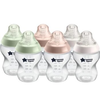 Tommee Tippee bottles. 260ml. With Slow flow teat
