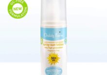 Child’s Farm sun lotion spray SPF 50 sunscreen 100ml.