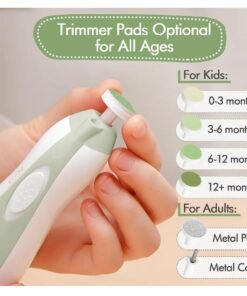 Alternative view of Haakaa Electric Baby Nail Trimmer. Meadow