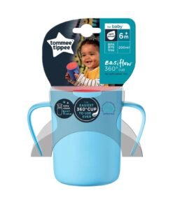 Tommee Tippee Easiflow 360 Lip Activated Trainer Cup with Easy-Grip Handles. 200ml.