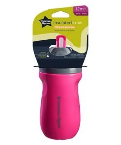 Tommee Tippee Superstar Insulated Straw Cup. 266ml. Pink.