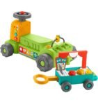 Fisher-Price Laugh & Learn 4-in-1 Farm to Market Tractor Ride-On Learning Toy.