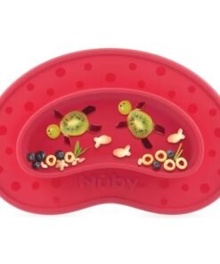 Alternative view of Nuby Sure grip placement mat. Red