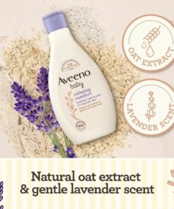 Aveeno Baby Calming Comfort Bedtime Bath and Wash, 250 ml.