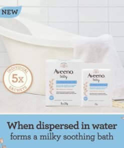 Alternative view of Aveeno Baby Soothing Oat Bath Sachets, 21 g (Pack of 5