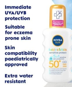 Alternative view of Nivea Sun 5 in 1 babies protective sunscreen spray 200ml