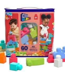 MEGA BLOKS Big Building Bag building set with 60 big and colorful building blocks.