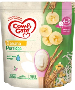 Cow and Gate Creamy Banana Porridge (4-6m+) 125g