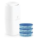 Angelcare Nappy Disposal System. Includes 3 refills.White