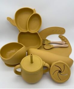 Silicone Baby Feeding (Weaning) Set by OWNIX (Set of 7)