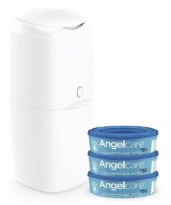 Angelcare Nappy Disposal System. Includes 3 refills.White