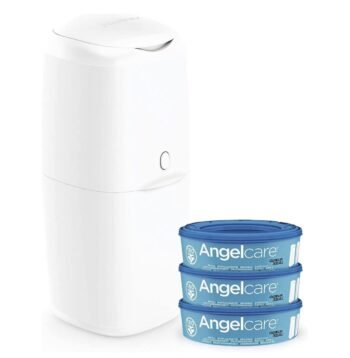 Angelcare Nappy Disposal System. Includes 3 refills.White