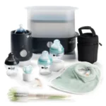 Tommee Tippee Complete Feeding Set. Black/White