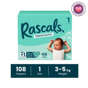 Rascals Premium JUMBO Diapers Size 1-7