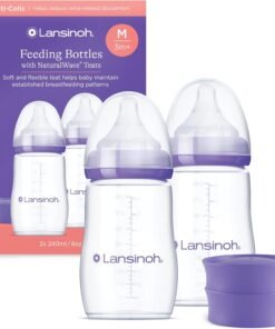 Lansinoh Feeding Bottle, 2 pack, 3 months+ 240ml