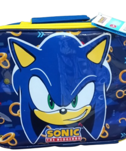 Sonic the Hedgehog Kids Insulated Lunch Bag 3Pc Set with Reusable Lunch Box & 14.2-oz BPA-Free Water Bottle,