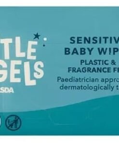 Alternative view of Little Angels Sensitive Baby Wipes, Plastic Free, Fragrance Free, 60 Wipes, 12 Pack
