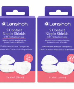 Lansinoh 2 Contact Nipple Shields with Protective Case