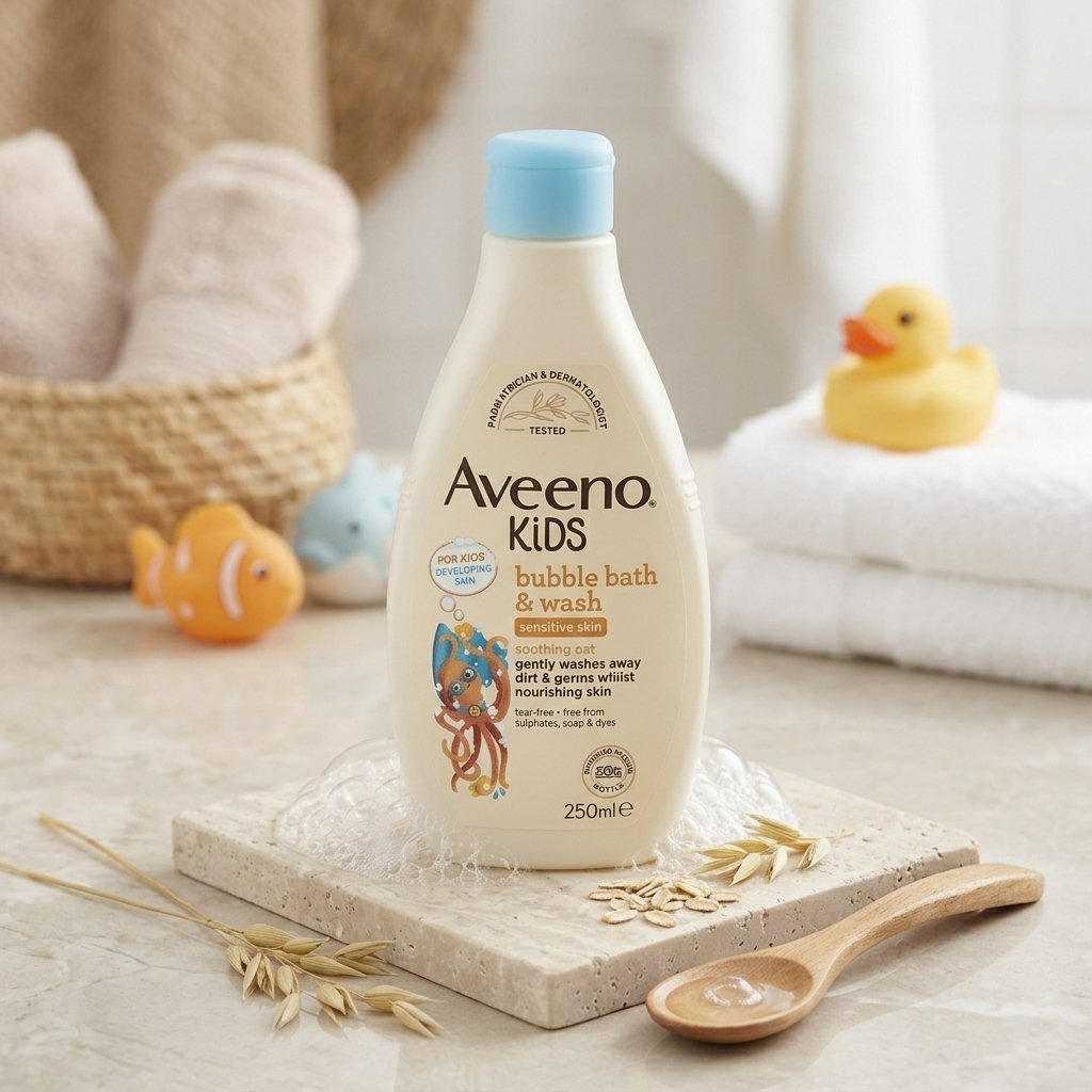 Aveeno Kids Bubble Bath & Wash – Sensitive Skin 250ml