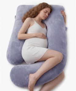 Alternative view of momcozy u shaped pregnancy pillow