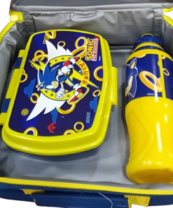 Alternative view of Sonic the Hedgehog Kids Insulated Lunch Bag 3Pc Set with Reusable Lunch Box & 14.2-oz BPA-Free Water Bottle,