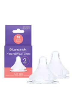 Lansinoh teats medium flow, 3m+